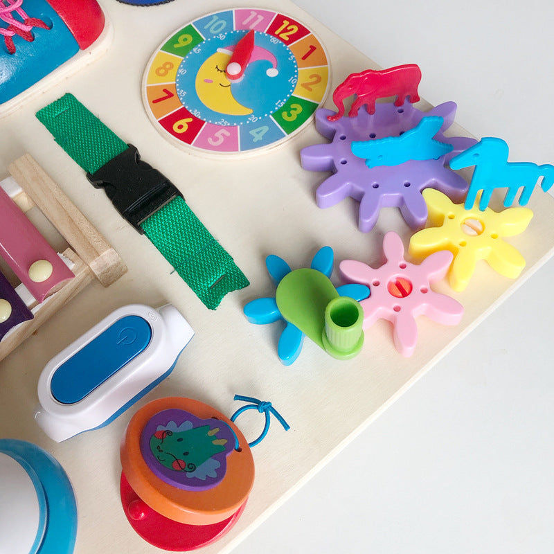 Montessori Busy Board Puzzle Toy for Early Education -  Adorable Beginnings