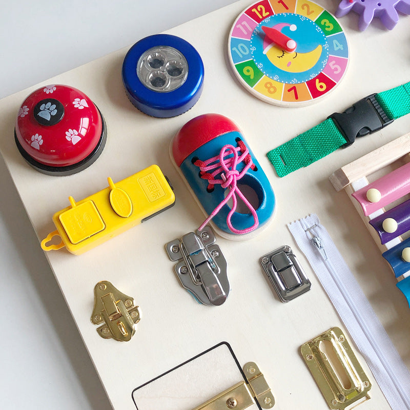 Montessori Busy Board Puzzle Toy for Early Education -  Adorable Beginnings