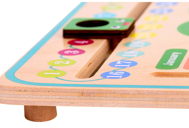 Montessori Wooden Weather & Time Cognition Calendar -  Adorable Beginnings