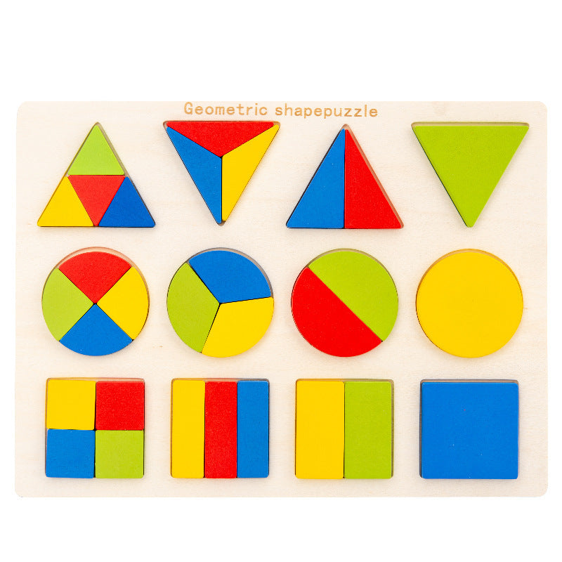 Jigsaw Geometry Montessori Puzzle Board for Early Education -  Adorable Beginnings