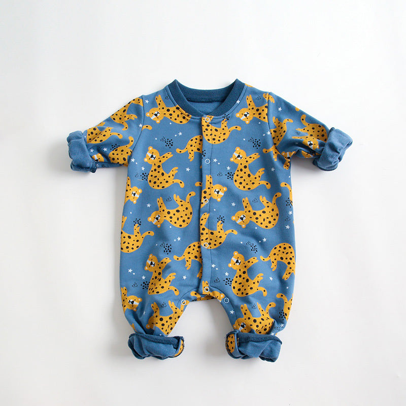 Baby Clothes Cartoon Long-Sleeved Romper -  Adorable Beginnings