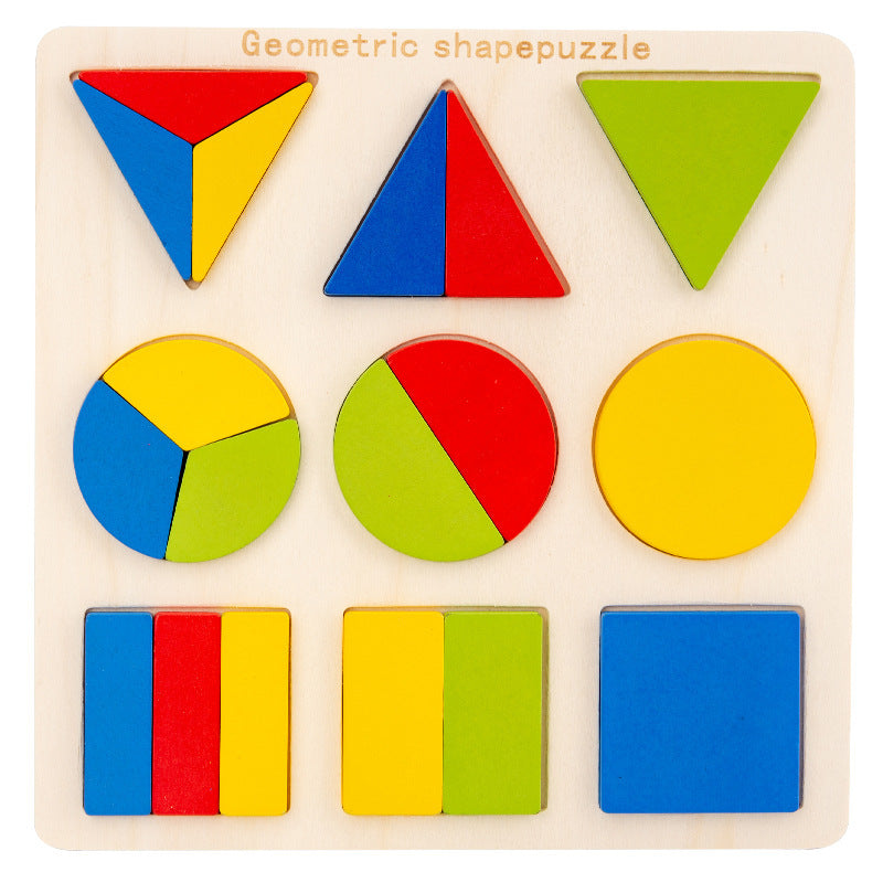 Jigsaw Geometry Montessori Puzzle Board for Early Education -  Adorable Beginnings