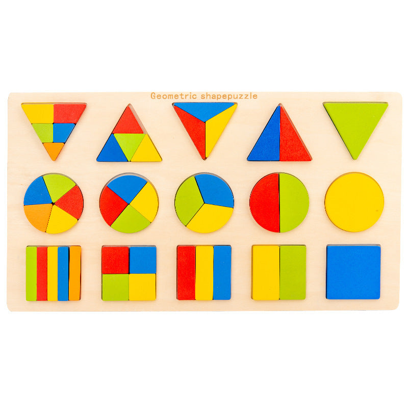 Jigsaw Geometry Montessori Puzzle Board for Early Education -  Adorable Beginnings